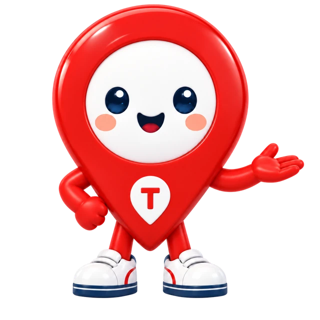 案内するTOKUMEGUキャラクター